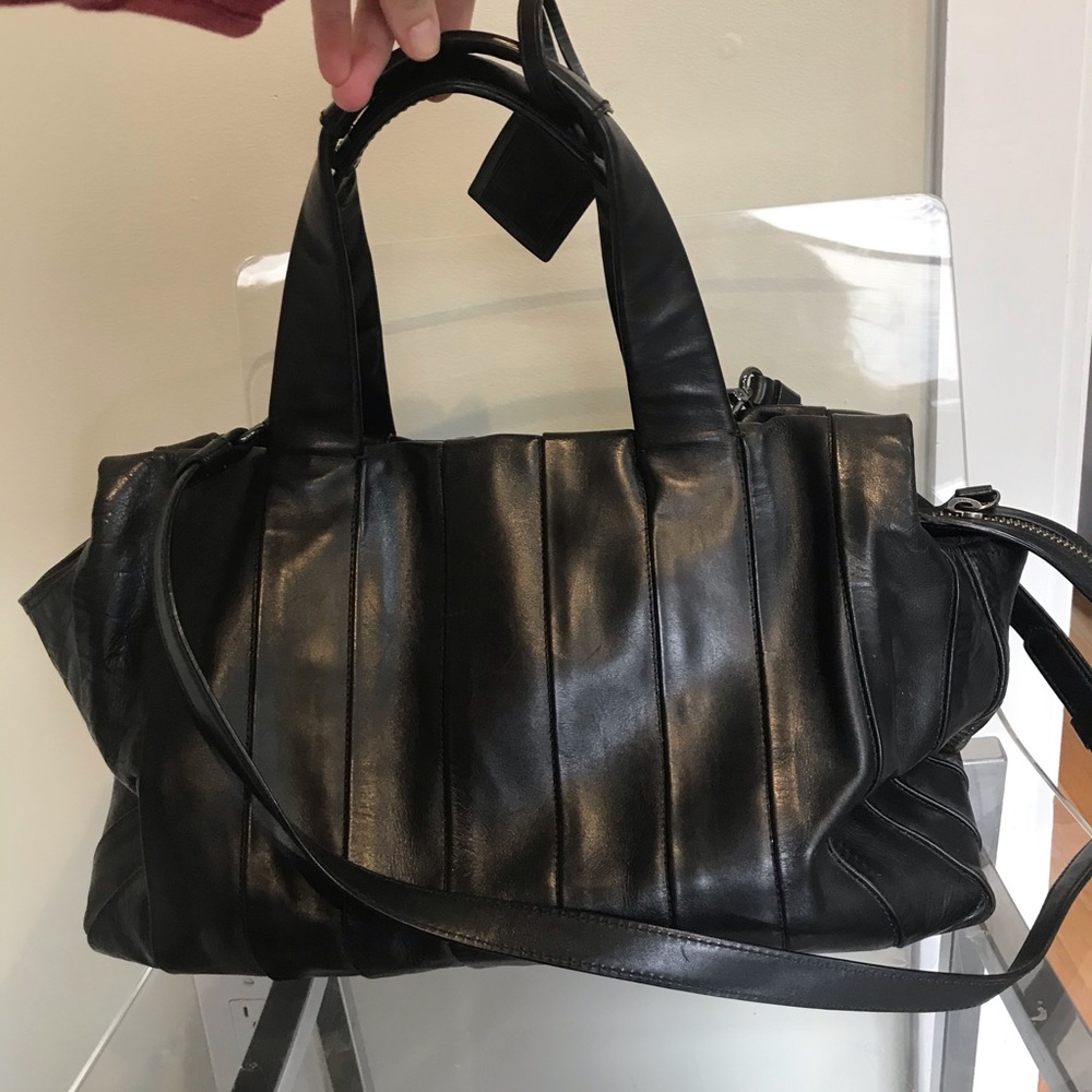 Reed Karloff Navy Leather Handbag